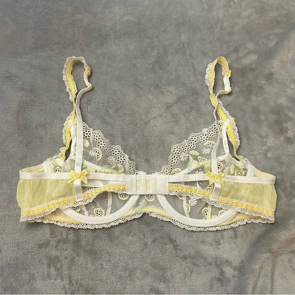 New! For Love & Lemons Lemon Daisy Underwire Bra 24565